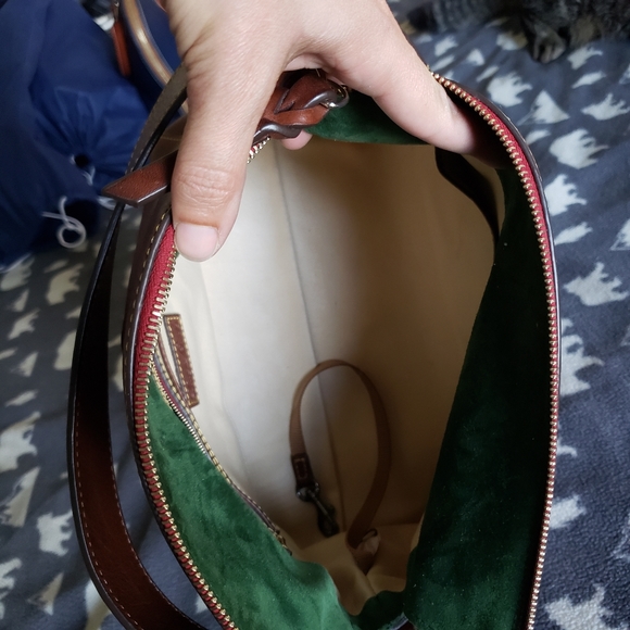 Dooney Florentine Laurel Hobo in Chestnut - Picture 6 of 7